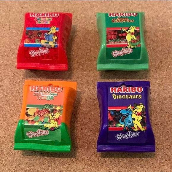Shopkins Mini Brands Lot 1 Rare Haribo Gummies-ABC, Cherries, Frogs Dinosaur- - Picture 2 of 5